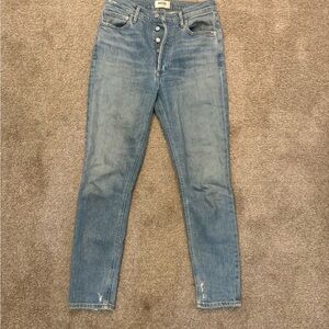 Agolde Sky Blue Denim Jeans